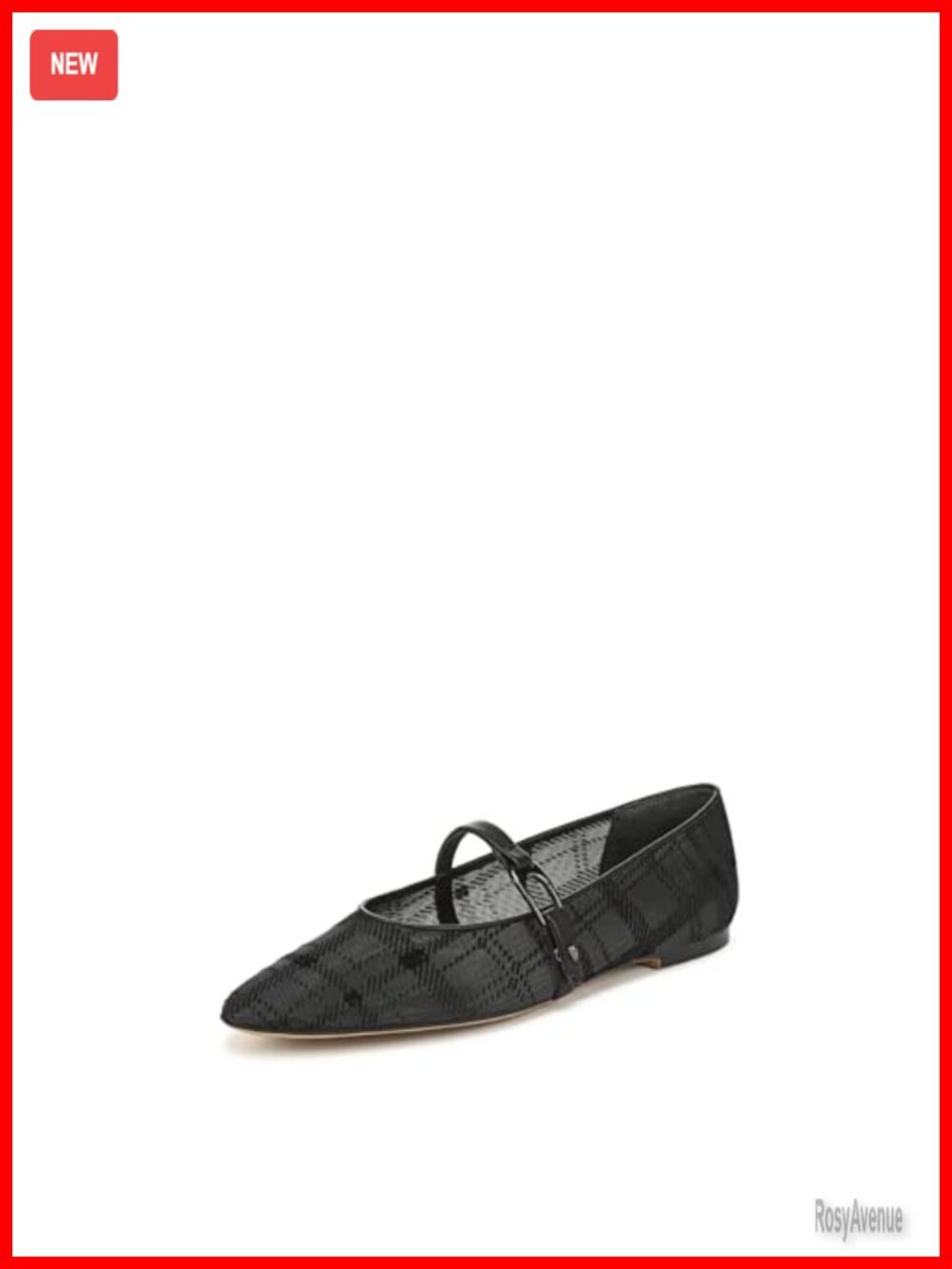 Mary Jane Flats Pointed Toe Buckle Fabric Women's Shoes